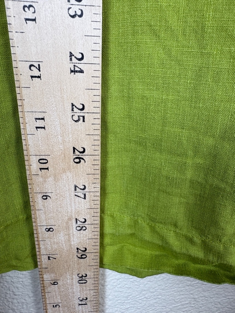 Bryn Walker Oversized 100% Linen Lime Green Tunic Top Lagenlook Size 3X - Picture 14 of 14